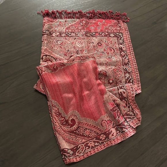 Silk Scarf Large Decor/Fashion Pashmina - Picture 8 of 12